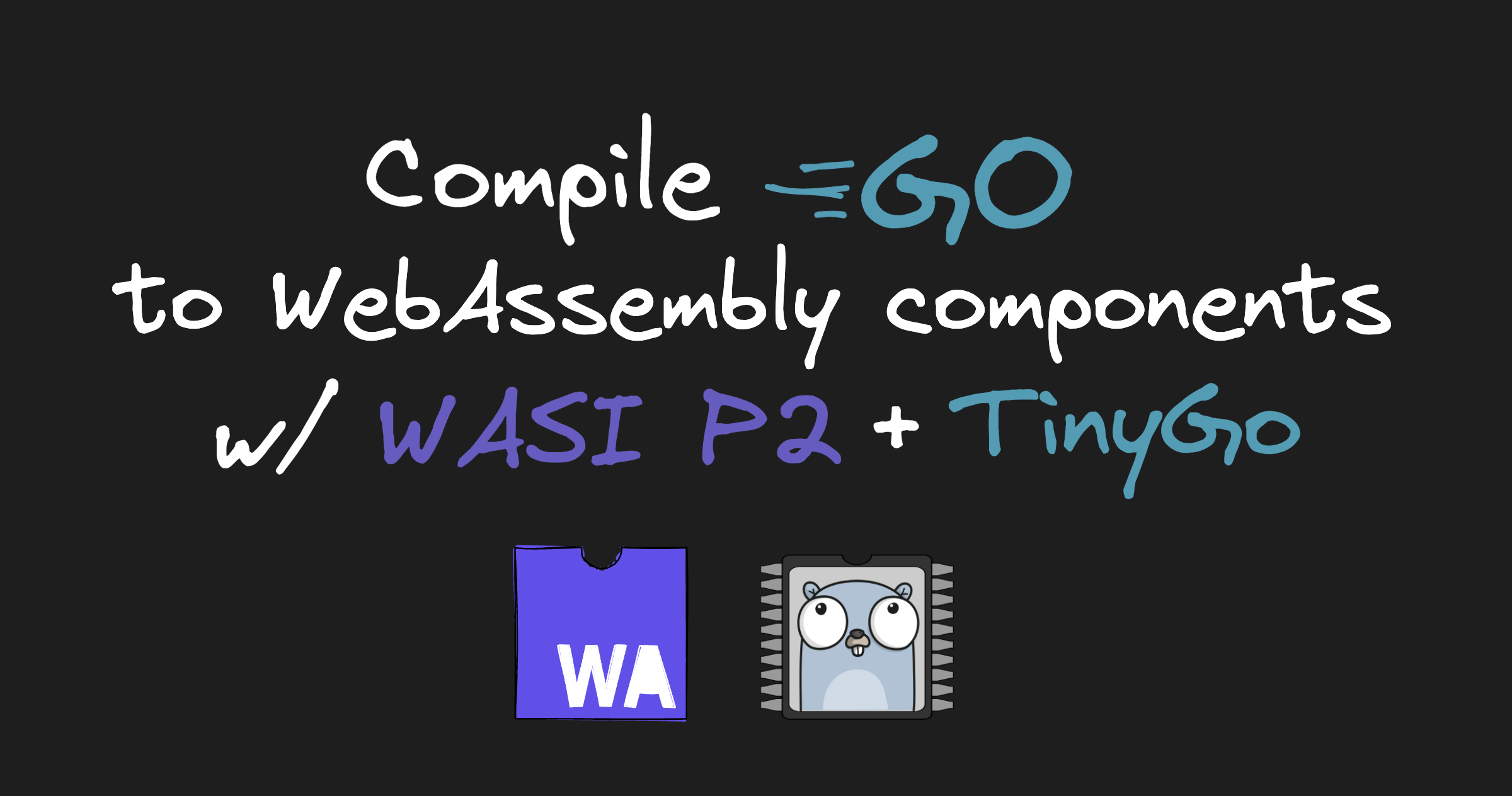 Compile Go directly to WebAssembly components with TinyGo and WASI P2